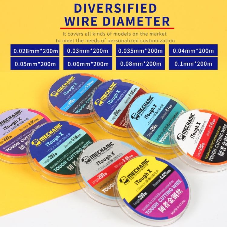 MECHANIC iTough X 200M 0.028MM LCD OLED Screen Cutting Wire - Welding Wire by MECHANIC | Online Shopping South Africa | PMC TechLife | Buy Now Pay Later Mobicred