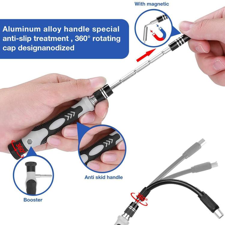 122 in 1 Precision Magnetic Screwdriver Kit(White) - Screwdriver Set by PMC TechLife | Online Shopping South Africa | PMC TechLife | Buy Now Pay Later Mobicred
