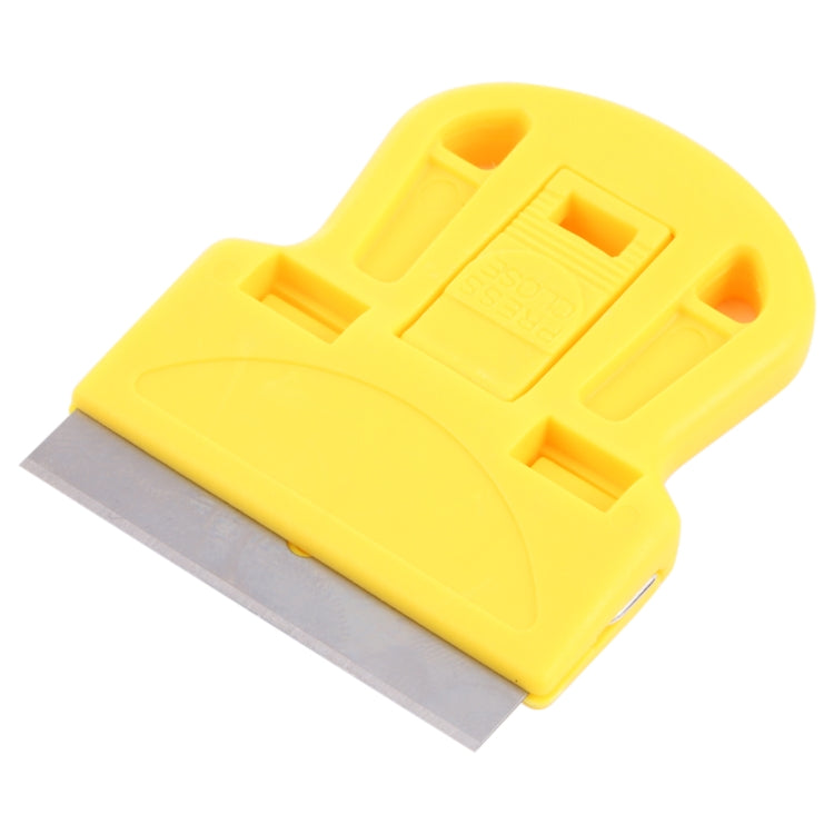 Glue Remover Squeegee Sticker Cleaner Plastic Handle Scraper(Yellow) - free shipping - PMC TechLife - Order now!