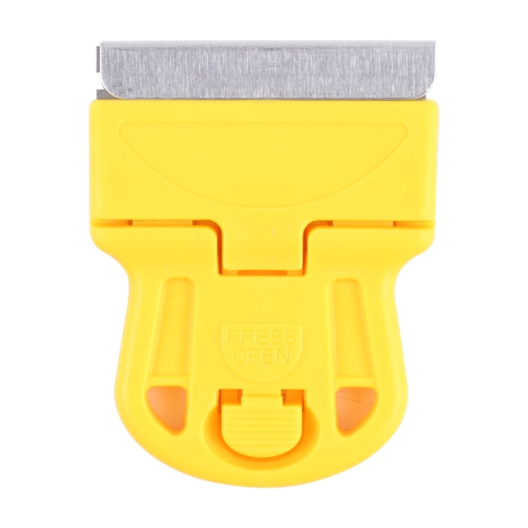 Glue Remover Squeegee Sticker Cleaner Plastic Handle Scraper(Yellow) - free shipping - PMC TechLife - Order now!