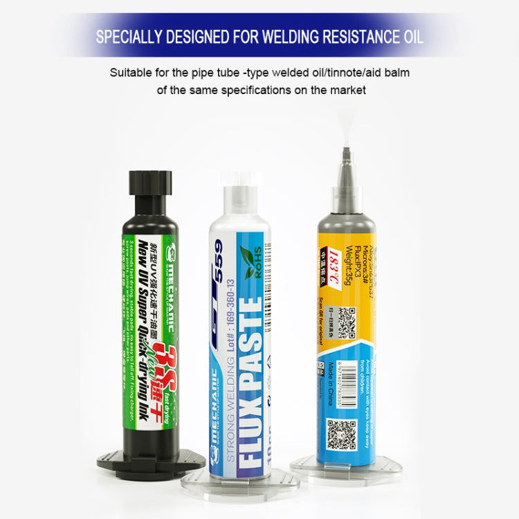 MECHANIC P09 Aluminum Alloy Tube Piston Solder Paste Flux Booster Syringe - Others by MECHANIC | Online Shopping South Africa | PMC TechLife