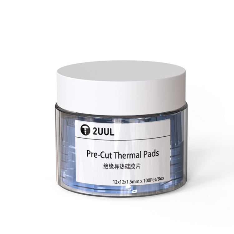 100 PCS/Box 2UUL SC02 Pre-Cut Thermal Silicone Pads 12x12x1.5mm - free shipping - PMC TechLife - Order now!