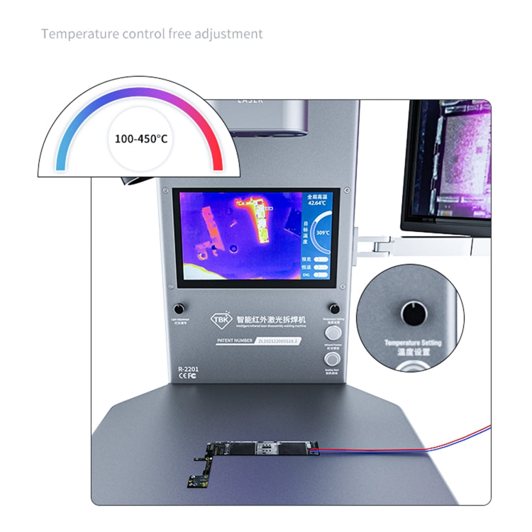 TBK R2201 Intelligent Thermal Infrared Imager Analyzer with Microscope, US Plug - Others by TBK | Online Shopping South Africa | PMC Jewellery | Buy Now Pay Later Mobicred