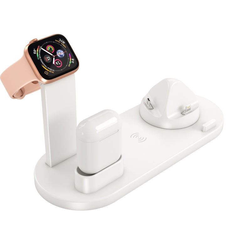 HQ-UD15 Rotatable Wireless Charging Base with Stand for Phones / iWatches / AirPods (White) - Multifunction Charger by PMC TechLife | Online Shopping South Africa | PMC TechLife