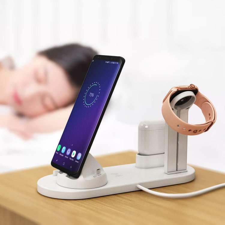 HQ-UD15 Rotatable Wireless Charging Base with Stand for Phones / iWatches / AirPods (Black) - Multifunction Charger by PMC TechLife | Online Shopping South Africa | PMC TechLife
