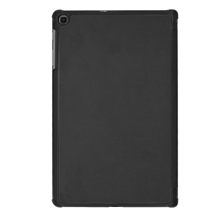ENKAY PU Leather + Plastic Bottom Case with Three-folding Holder for Galaxy Tab A 10.1 (2019) T510 / T515(Black) - free shipping - PMc TechLife - Order now!