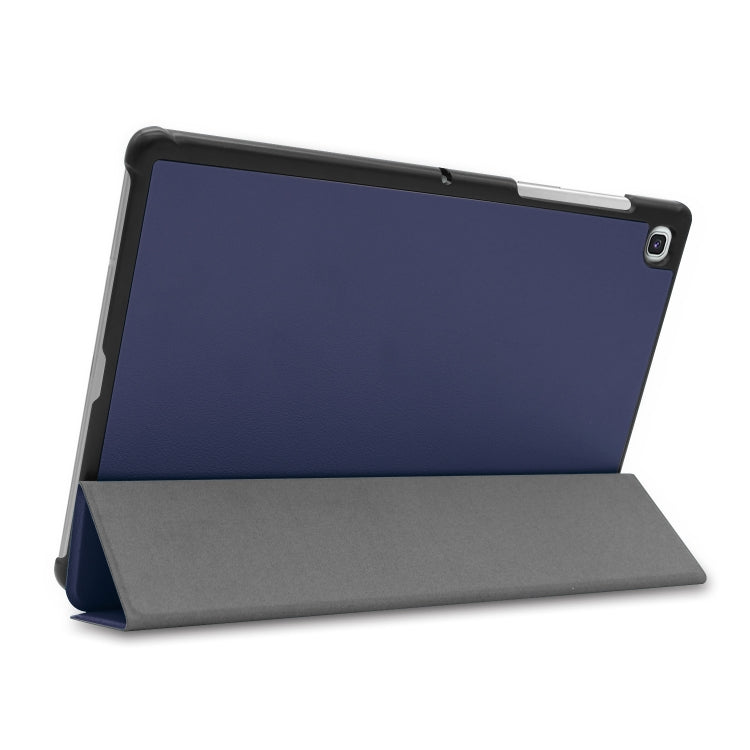 ENKAY High Quality PU Leather + Plastic Bottom Smart Case with Three-folding Holder for Samsung Galaxy Tab S5e 10.5 T720 / T725(Dark Blue) - free shipping - PMc TechLife - Order now!