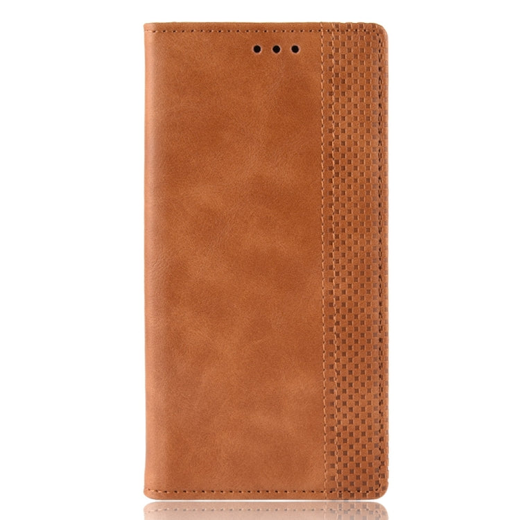 Magnetic Buckle Retro Crazy Horse Texture Horizontal Flip Leather Case for Google Pixel 3a , with Holder & Card Slots & Photo Frame(Brown) - Google Cases by PMC TechLife | Online Shopping South Africa | PMC TechLife | Buy Now Pay Later Mobicred