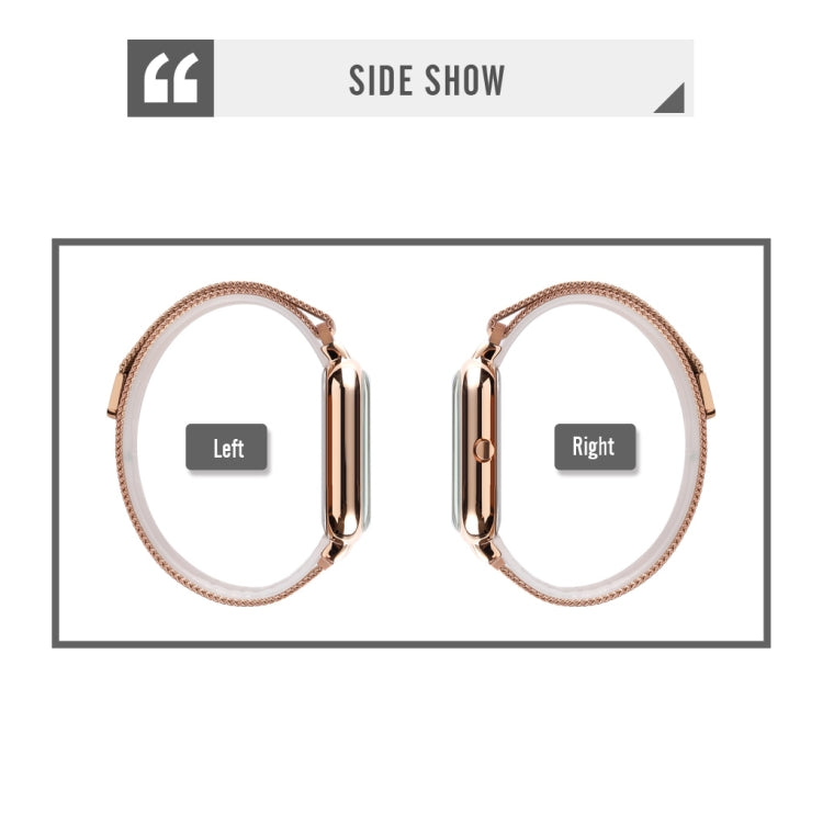 SKMEI 9207 Fashion Creative Simple Watch Men Magnetic Buckle Mesh Belt Steel Belt Couple Quartz Watch(Rose Gold) - free shipping - PMC TechLife - Order now!