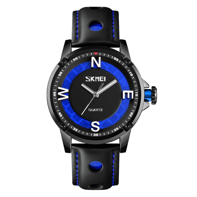 SKMEI 9211 Fashion Sports Stereo Dial Luminous Pointer Creative Watch Business Trend Men Quartz Watch(Blue) - free shipping - PMC TechLife - Order now!