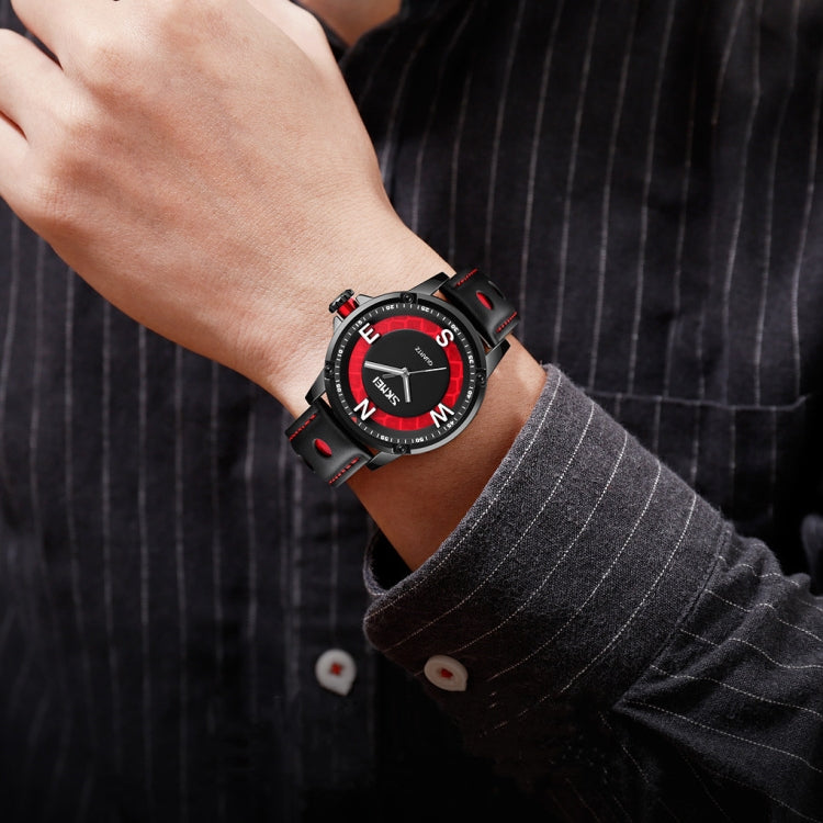 SKMEI 9211 Fashion Sports Stereo Dial Luminous Pointer Creative Watch Business Trend Men Quartz Watch(Blue) - free shipping - PMC TechLife - Order now!