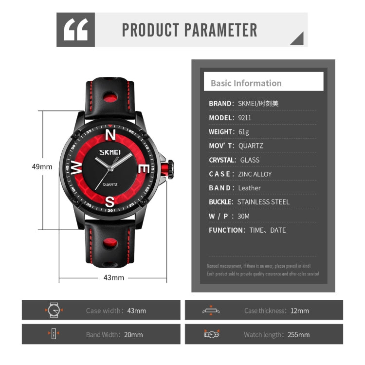 SKMEI 9211 Fashion Sports Stereo Dial Luminous Pointer Creative Watch Business Trend Men Quartz Watch(Blue) - free shipping - PMC TechLife - Order now!