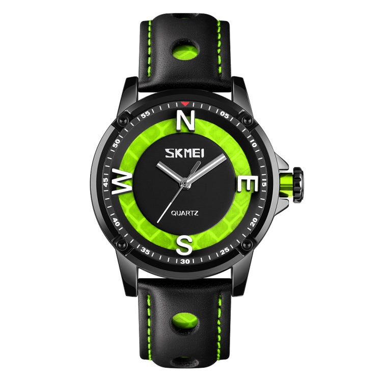 SKMEI 9211 Fashion Sports Stereo Dial Luminous Pointer Creative Watch Business Trend Men Quartz Watch(Green) - free shipping - PMC TechLife - Order now!