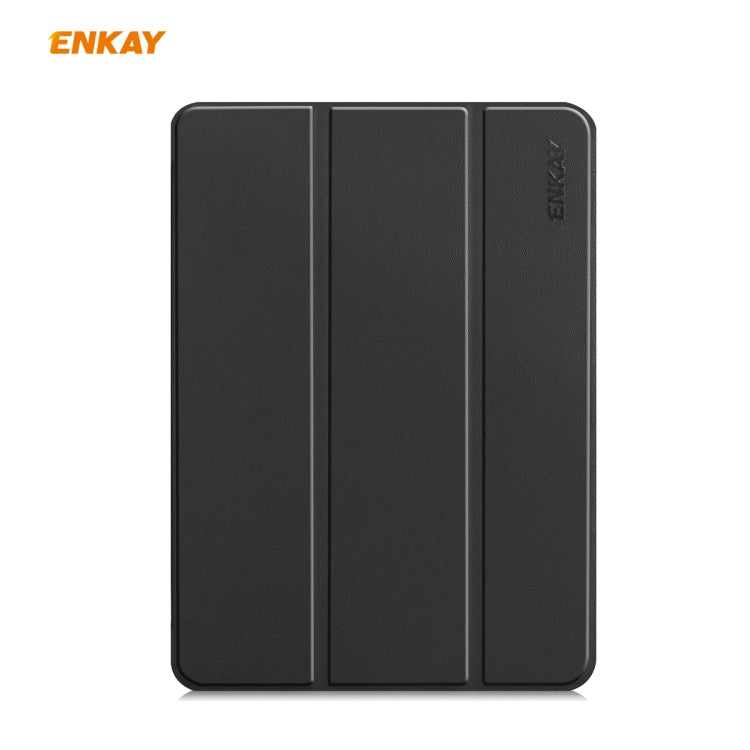 For iPad Pro 11 2022 / 2020 / 2021 ENKAY ENK-8001 Denim Pattern Horizontal Flip Leather Smart Tablet Case with Holder(Black) - free shipping - PMc TechLife - Order now!