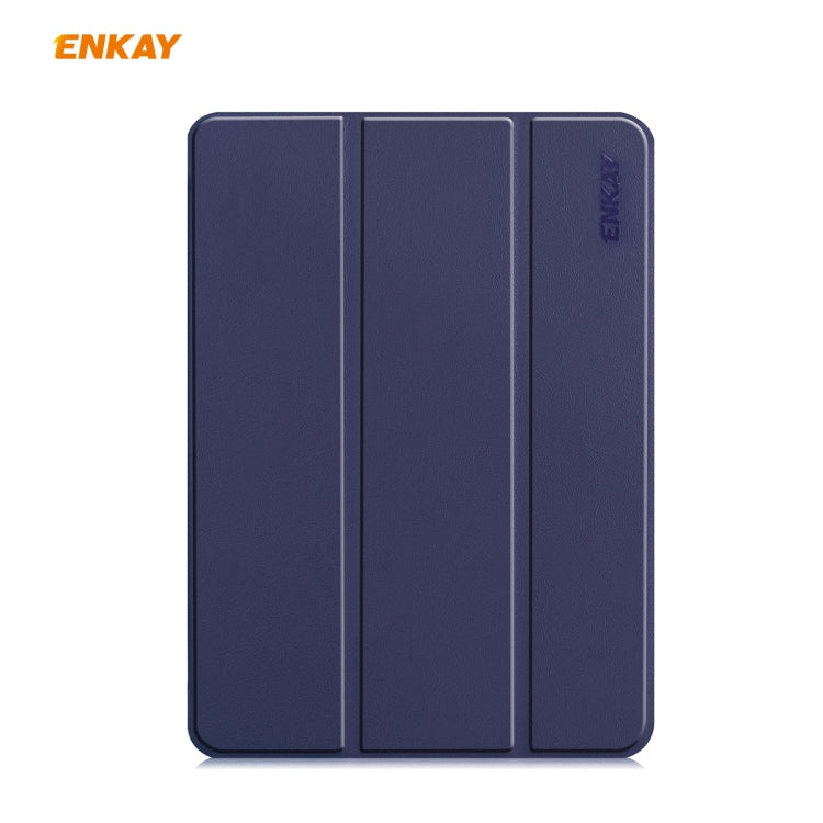 For iPad Pro 11 2022 / 2020 / 2021 ENKAY ENK-8001 Denim Pattern Horizontal Flip Leather Smart Tablet Case with Holder(Dark Blue) - free shipping - PMc TechLife - Order now!