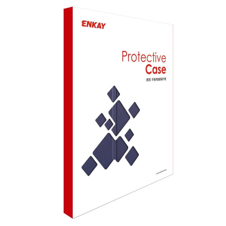 For Samsung Galaxy Tab S6 Lite P610 / P615 / Tab S6 Lite 2022 / P613 / P619 ENKAY 3-Fold Plastic Leather Smart Tablet Case(Dark Blue) - free shipping - PMc TechLife - Order now!