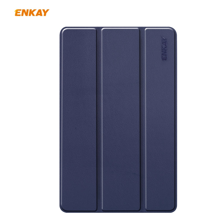For Samsung Galaxy Tab S6 Lite P610 / P615 / Tab S6 Lite 2022 / P613 / P619 ENKAY 3-Fold Plastic Leather Smart Tablet Case(Light Blue) - free shipping - PMc TechLife - Order now!