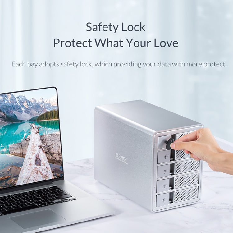 ORICO 9548RU3-BK 3.5-Inch External Hard Drive Enclosure with RAID - HDD Enclosure by ORICO | Online Shopping South Africa | PMC TechLife | Buy Now Pay Later Mobicred