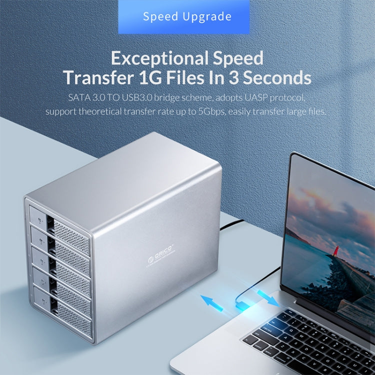 ORICO 9548RU3-BK 3.5-Inch External Hard Drive Enclosure with RAID - HDD Enclosure by ORICO | Online Shopping South Africa | PMC TechLife | Buy Now Pay Later Mobicred