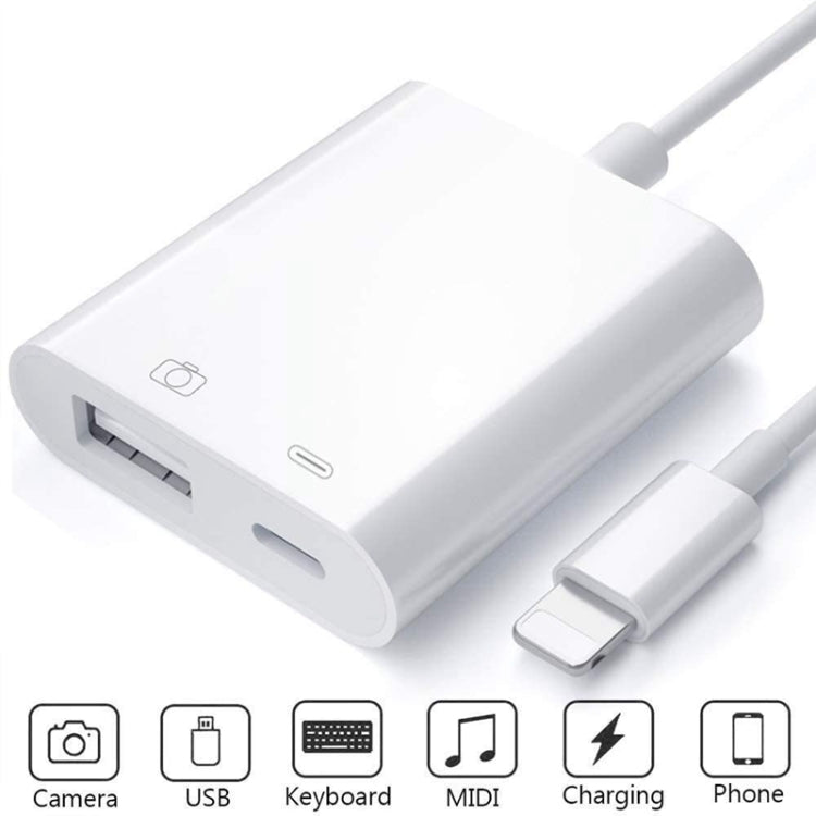 ZS-KL21806 2 in 1 8 Pin to USB 3.0 + Camera USB Read OTG Adapter, Compatible with IOS 13 and Above System - Converter & Adapter by PMC Jewellery | Online Shopping South Africa | PMC Jewellery | Buy Now Pay Later Mobicred