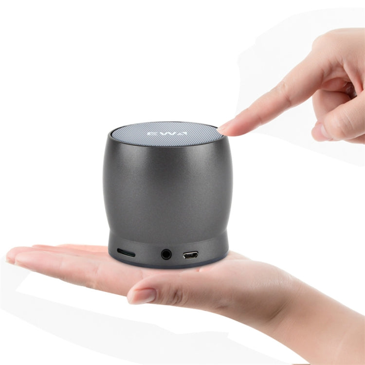 EWA A150 Portable Mini Bluetooth Speaker Wireless Hifi Stereo Strong Bass Music Boom Box Metal Subwoofer, Support Micro SD Card & 3.5mm AUX(Black Gray) - free shipping - PMC Jewellery - Order now!