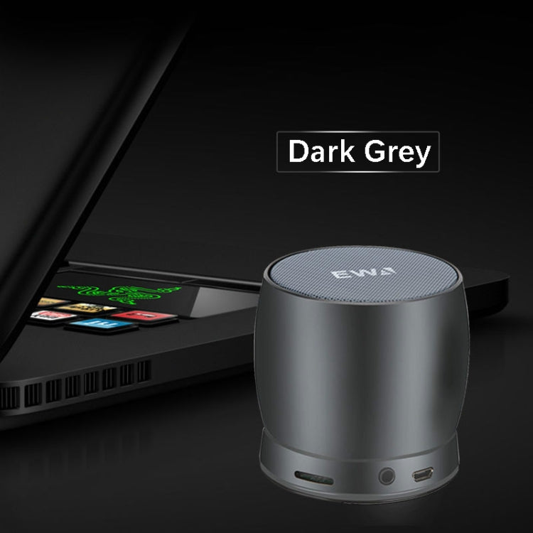 EWA A150 Portable Mini Bluetooth Speaker Wireless Hifi Stereo Strong Bass Music Boom Box Metal Subwoofer, Support Micro SD Card & 3.5mm AUX(Black Gray) - free shipping - PMC Jewellery - Order now!