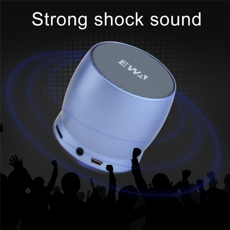 EWA A150 Portable Mini Bluetooth Speaker Wireless Hifi Stereo Strong Bass Music Boom Box Metal Subwoofer, Support Micro SD Card & 3.5mm AUX(Black Gray) - free shipping - PMC Jewellery - Order now!
