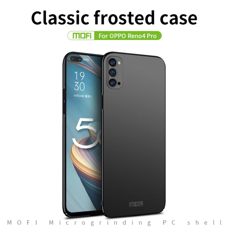 For OPPO Reno4 Pro MOFI Frosted PC Ultra-thin Hard Case(Rose Gold) - OPPO Cases by MOFI | Online Shopping South Africa | PMC TechLife | Buy Now Pay Later Mobicred