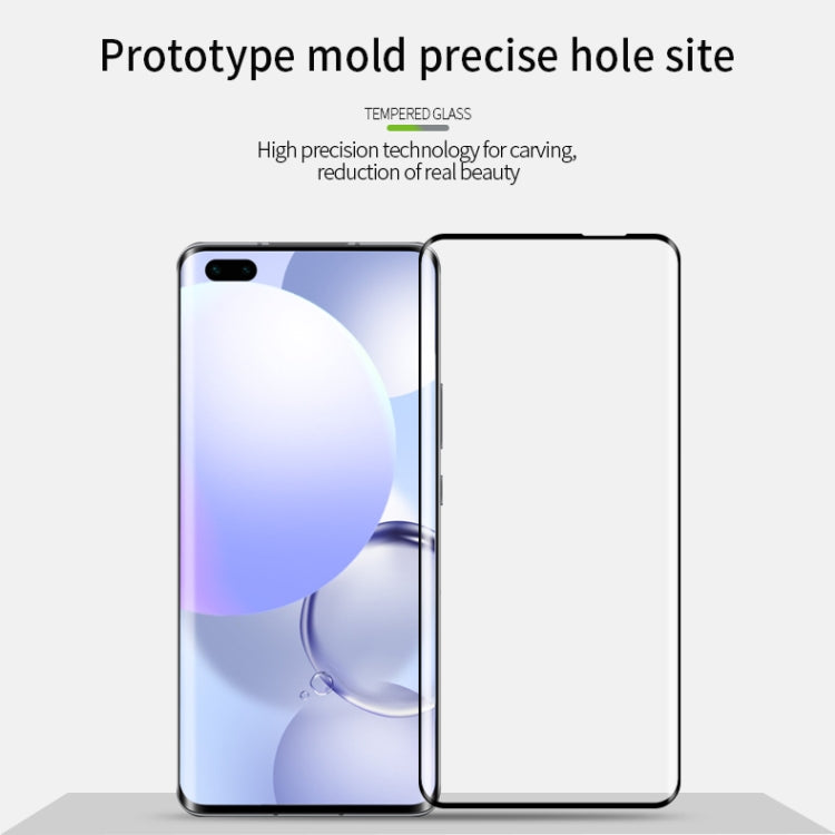 For Huawei Nova 7 Pro /Honor 30 Pro MOFI 9H 3D Explosion Proof Thermal Bending Full Screen Covered Tempered Glass Film(Black) - free shipping - PMC TechLife - Order now!