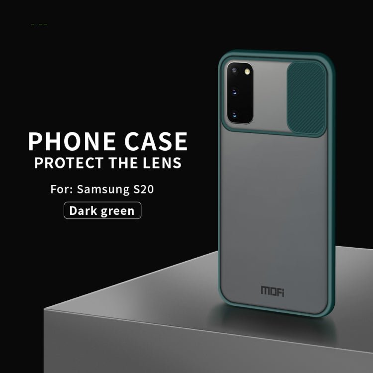 For Samsung Galaxy S20 MOFI Xing Dun Series Translucent Frosted PC + TPU Privacy Anti-glare Shockproof All-inclusive Protective Case(Green) - Galaxy Phone Cases by MOFI | Online Shopping South Africa | PMC TechLife | Buy Now Pay Later Mobicred