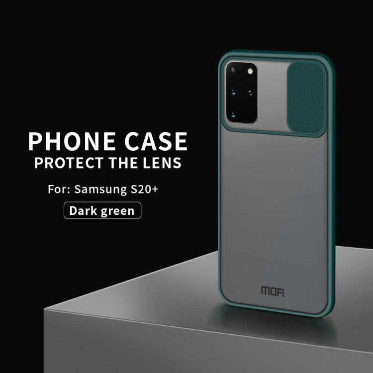For Samsung Galaxy S20 Plus MOFI Xing Dun Series Translucent Frosted PC + TPU Privacy Anti-glare Shockproof All-inclusive Protective Case(Green) - Galaxy Phone Cases by MOFI | Online Shopping South Africa | PMC TechLife | Buy Now Pay Later Mobicred