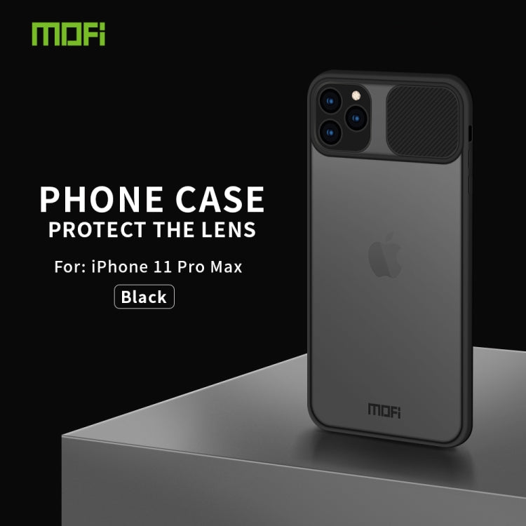 For iPhone 11 Pro Max MOFI Xing Dun Series Translucent Frosted PC + TPU Privacy Anti-glare Shockproof All-inclusive Protective Case(Black) - iPhone 11 Pro Max Cases by MOFI | Online Shopping South Africa | PMC TechLife