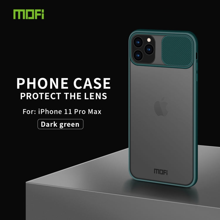 For iPhone 11 Pro Max MOFI Xing Dun Series Translucent Frosted PC + TPU Privacy Anti-glare Shockproof All-inclusive Protective Case(Green) - iPhone 11 Pro Max Cases by MOFI | Online Shopping South Africa | PMC TechLife