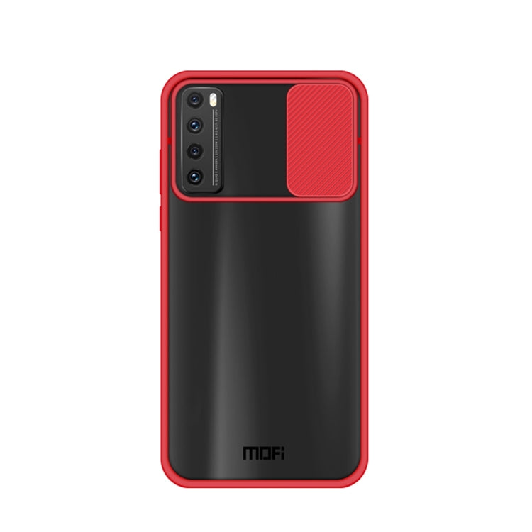 For Huawei nova 7 MOFI Xing Dun Series PC + TPU Anti-peep Waterproof And Anti-drop All-inclusive Protective Shell, Translucent Frosted(Red) - Huawei Cases by MOFI | Online Shopping South Africa | PMC TechLife | Buy Now Pay Later Mobicred