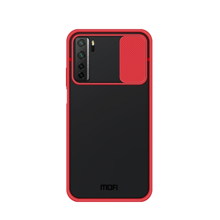 For Huawei nova 7 SE MOFI Xing Dun Series PC + TPU Anti-peep Waterproof And Anti-drop All-inclusive Protective Shell, Translucent Frosted(Red) - Huawei Cases by MOFI | Online Shopping South Africa | PMC TechLife | Buy Now Pay Later Mobicred