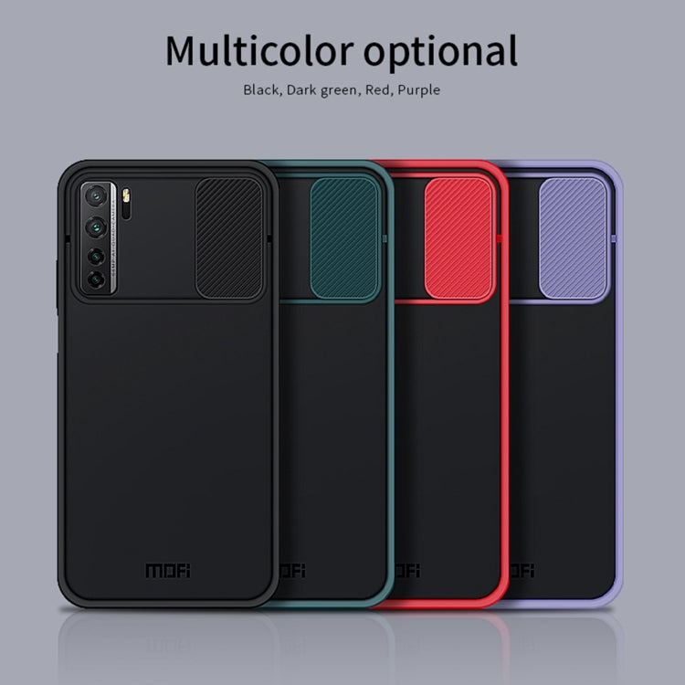 For Huawei nova 7 SE MOFI Xing Dun Series PC + TPU Anti-peep Waterproof And Anti-drop All-inclusive Protective Shell, Translucent Frosted(Red) - Huawei Cases by MOFI | Online Shopping South Africa | PMC TechLife | Buy Now Pay Later Mobicred