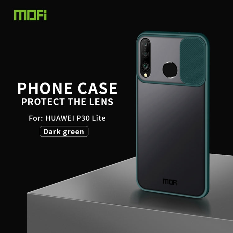 For Huawei P30 lite MOFI Xing Dun Series PC + TPU Anti-peep Waterproof And Anti-drop All-inclusive Protective Shell, Translucent Frosted(Green) - free shipping - PMC TechLife - Order now!