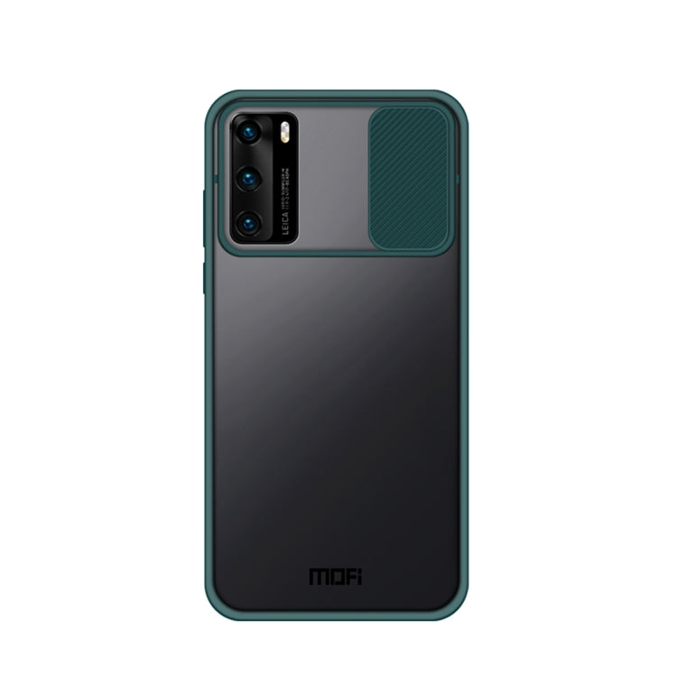 For Huawei P40 MOFI Xing Dun Series PC + TPU Anti-peep Waterproof And Anti-drop All-inclusive Protective Shell, Translucent Frosted(Green) - free shipping - PMC TechLife - Order now!