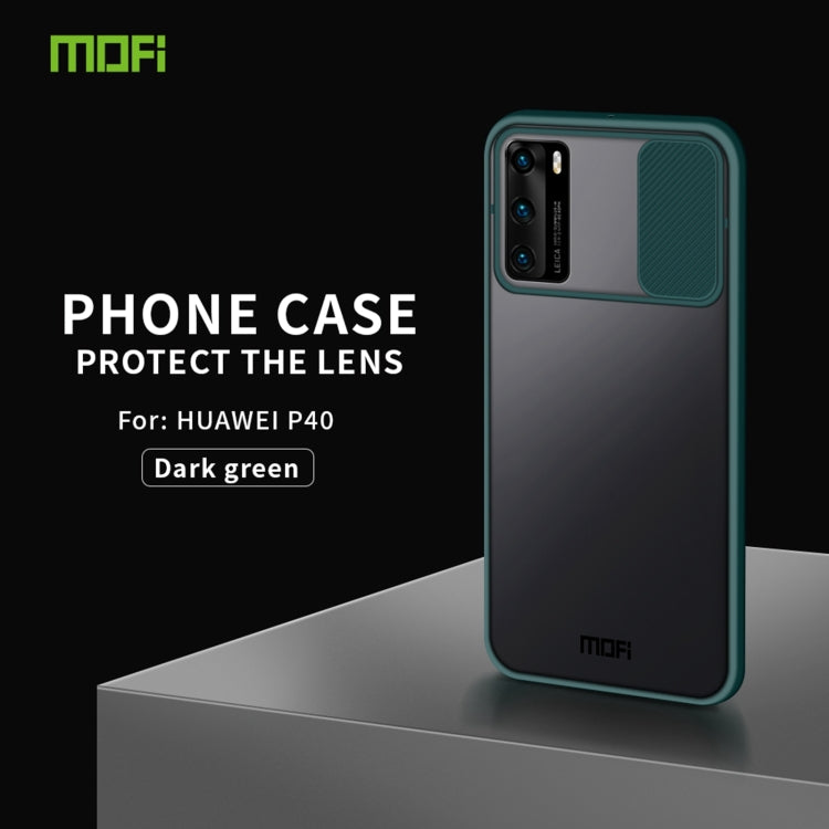 For Huawei P40 MOFI Xing Dun Series PC + TPU Anti-peep Waterproof And Anti-drop All-inclusive Protective Shell, Translucent Frosted(Green) - free shipping - PMC TechLife - Order now!