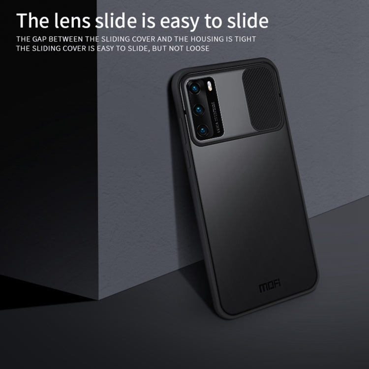 For Huawei P40 MOFI Xing Dun Series PC + TPU Anti-peep Waterproof And Anti-drop All-inclusive Protective Shell, Translucent Frosted(Red) - Huawei Cases by MOFI | Online Shopping South Africa | PMC TechLife | Buy Now Pay Later Mobicred