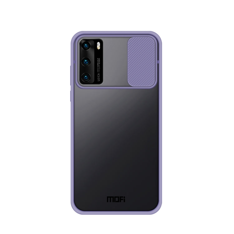 For Huawei P40 MOFI Xing Dun Series PC + TPU Anti-peep Waterproof And Anti-drop All-inclusive Protective Shell, Translucent Frosted(Purple) - free shipping - PMC TechLife - Order now!
