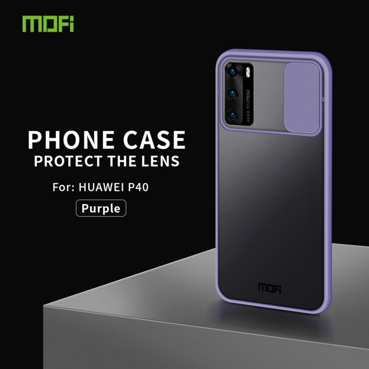 For Huawei P40 MOFI Xing Dun Series PC + TPU Anti-peep Waterproof And Anti-drop All-inclusive Protective Shell, Translucent Frosted(Purple) - free shipping - PMC TechLife - Order now!