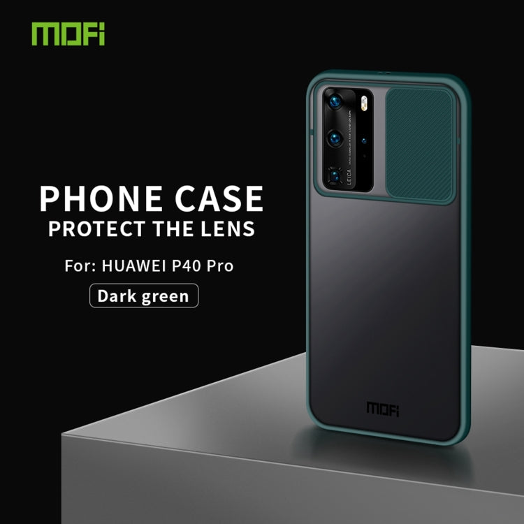 For Huawei P40 Pro MOFI Xing Dun Series PC + TPU Anti-peep Waterproof And Anti-drop All-inclusive Protective Shell, Translucent Frosted(Green) - Huawei Cases by MOFI | Online Shopping South Africa | PMC TechLife | Buy Now Pay Later Mobicred