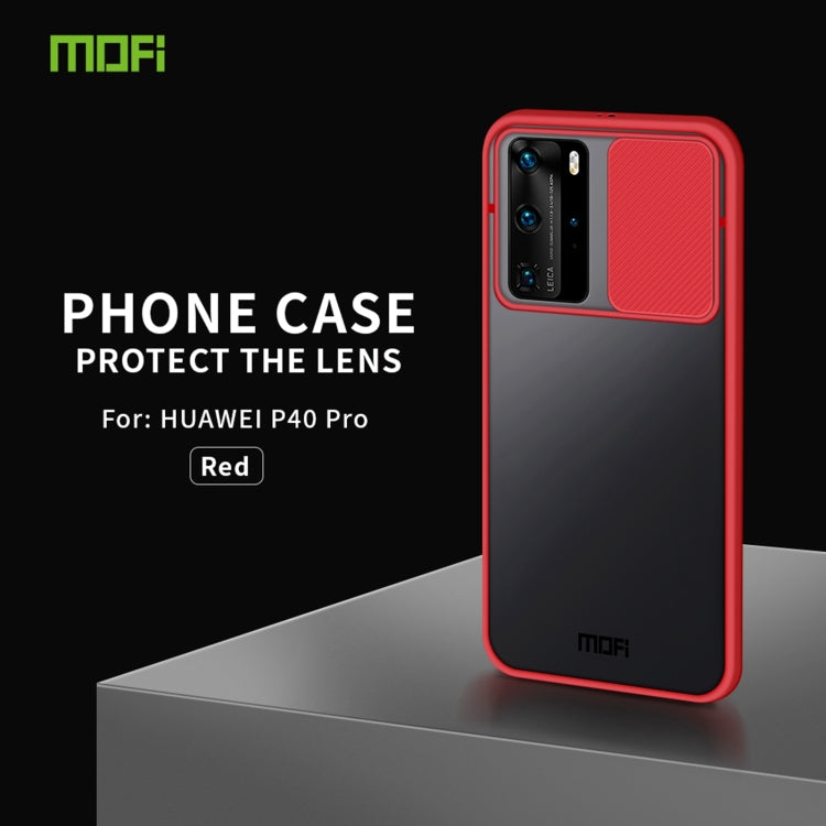 For Huawei P40 Pro MOFI Xing Dun Series PC + TPU Anti-peep Waterproof And Anti-drop All-inclusive Protective Shell, Translucent Frosted(Red) - free shipping - PMC TechLife - Order now!