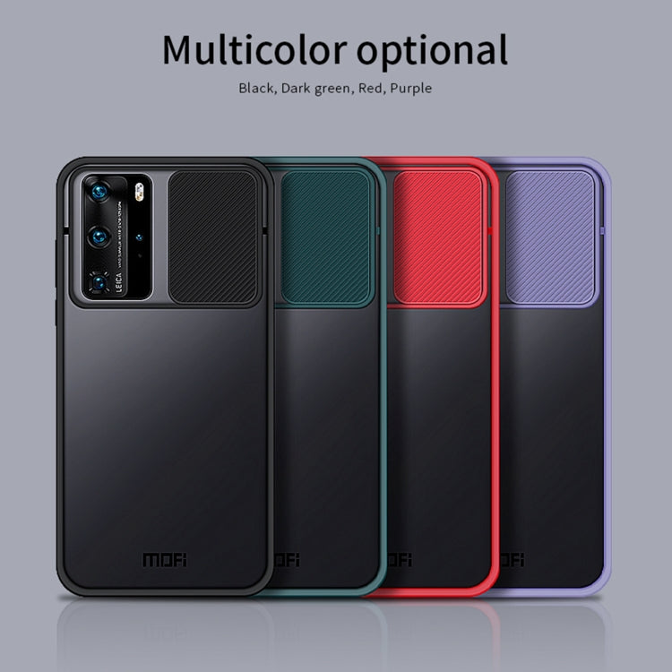 For Huawei P40 Pro MOFI Xing Dun Series PC + TPU Anti-peep Waterproof And Anti-drop All-inclusive Protective Shell, Translucent Frosted(Red) - free shipping - PMC TechLife - Order now!