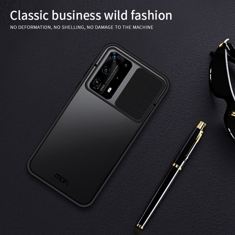 For Huawei P40 Pro+ MOFI Xing Dun Series PC + TPU Anti-peep Waterproof And Anti-drop All-inclusive Protective Shell, Translucent Frosted(Red) - Huawei Cases by MOFI | Online Shopping South Africa | PMC TechLife