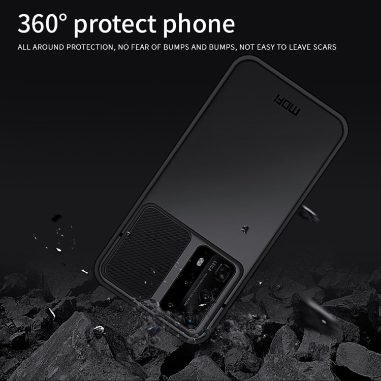 For Huawei P40 Pro+ MOFI Xing Dun Series PC + TPU Anti-peep Waterproof And Anti-drop All-inclusive Protective Shell, Translucent Frosted(Red) - Huawei Cases by MOFI | Online Shopping South Africa | PMC TechLife