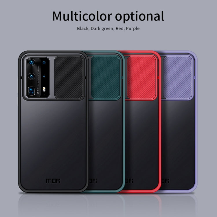 For Huawei P40 Pro+ MOFI Xing Dun Series PC + TPU Anti-peep Waterproof And Anti-drop All-inclusive Protective Shell, Translucent Frosted(Red) - Huawei Cases by MOFI | Online Shopping South Africa | PMC TechLife
