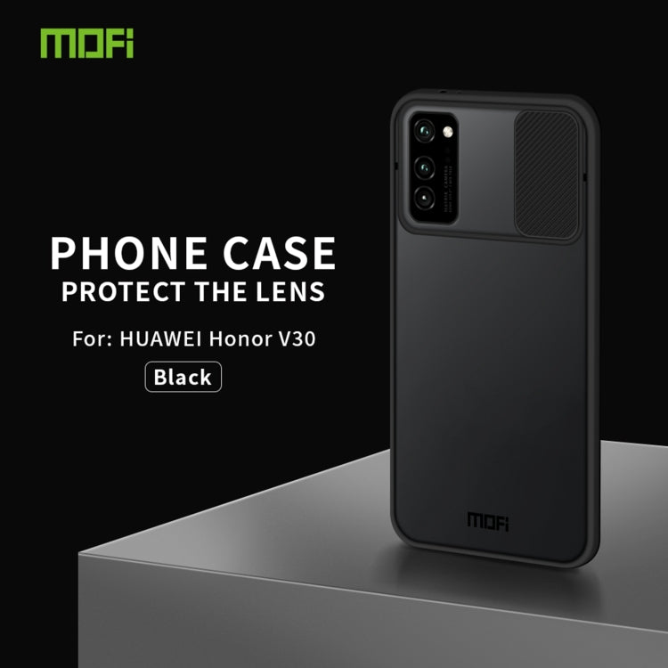 For Huawei HonorV30 MOFI Xing Dun Series PC + TPU Anti-peep Waterproof And Anti-drop All-inclusive Protective Shell, Translucent Frosted(Black) - Huawei Cases by MOFI | Online Shopping South Africa | PMC TechLife