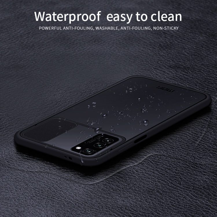 For Huawei HonorV30 MOFI Xing Dun Series PC + TPU Anti-peep Waterproof And Anti-drop All-inclusive Protective Shell, Translucent Frosted(Black) - Huawei Cases by MOFI | Online Shopping South Africa | PMC TechLife